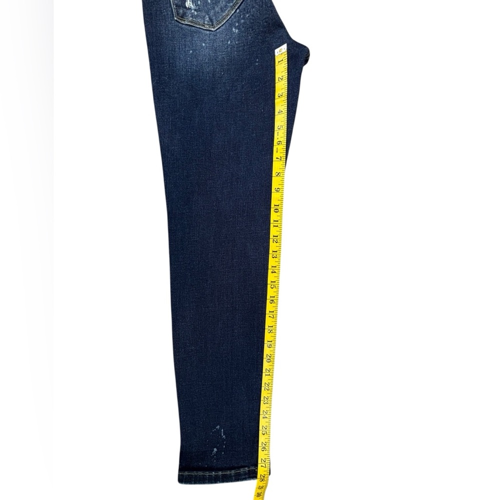 Judy Blue | Marsha Midrise Boyfriend Bleach Splash Striped Jean | Size 5/27 - Picture 7 of 9
